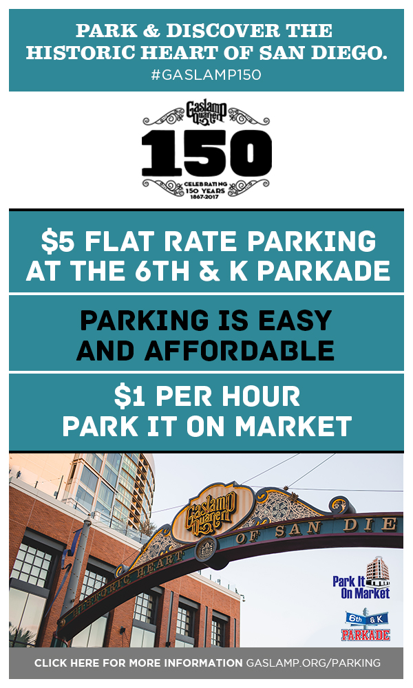 park & discover the gaslamp quarter!